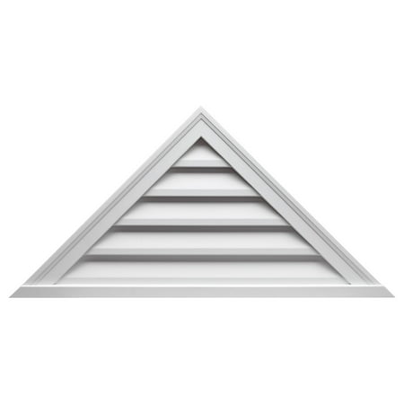 48 W x 22 H x 2 P Pitch 11/12 Brick Mould Style Triangle Louver Non-Functional