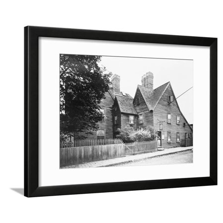 House that Was Subject of Hawthorne Novel Framed Print Wall Art