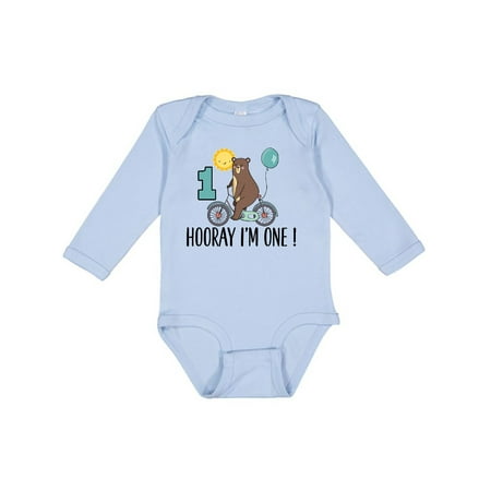 Inktastic 1st Birthday Bear on Bicycle 1 Year Old Gift Baby Boy or Baby Girl Long Sleeve Bodysuit
Inktastic 1st Birthday Bear on Bicycle 1 Year Old Gift Baby Boy or Baby Girl Long Sleeve Bodysuit