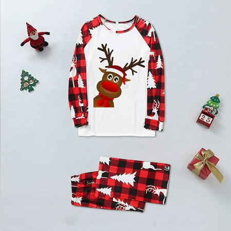 ERTUTUYI Christmas MOM Matching Family Pajamas Sets Christmas PJ s With Print And Plaid Printed Long Sleeve Tee And Bottom Loungewear White S
ERTUTUYI Christmas MOM Matching Family Pajamas Sets Christmas PJ s With Print And Plaid Printed Long Sleeve Tee And Bottom Loungewear White S