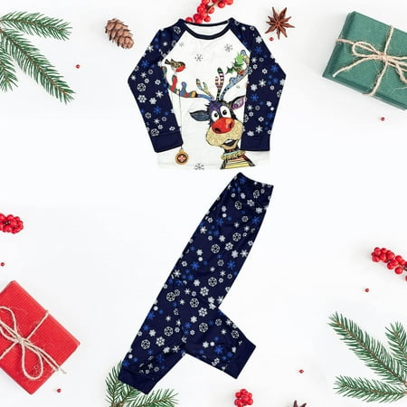 Daqian Family Matching Pajamas Boys Girls Christmas Fashion Cute Elk Print Top Pants Suit Family Parent-child Wear Kid Family Christmas Pajamas Clearance Blue 3-4 Years
Daqian Family Matching Pajamas Boys Girls Christmas Fashion Cute Elk Print Top Pants Suit Family Parent-child Wear Kid Family Christmas Pajamas Clearance Blue 3-4 Years