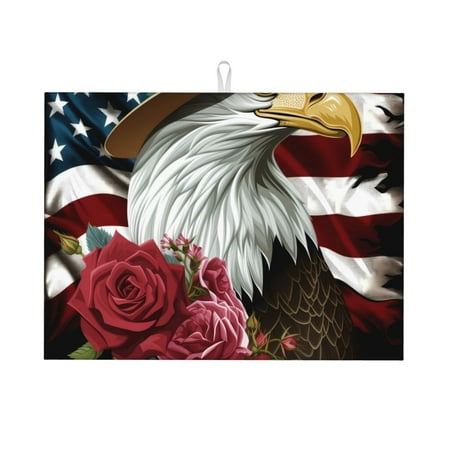 Sigee Eagle With Hat And Roses for Dish Drying Mat for Kitchen Counter Premium Kitchen Drying Mat 18 x 24 Dish Drying Pad
Sigee Eagle With Hat And Roses for Dish Drying Mat for Kitchen Counter Premium Kitchen Drying Mat 18 x 24 Dish Drying Pad