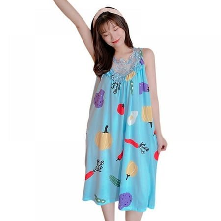 Monfince Women Night Dress Nightshirt Casual Home Dress Floral Print Stitched Lace Sleeveless Loose Summer Sleepwear Nightwear
Monfince Women Night Dress Nightshirt Casual Home Dress Floral Print Stitched Lace Sleeveless Loose Summer Sleepwear Nightwear