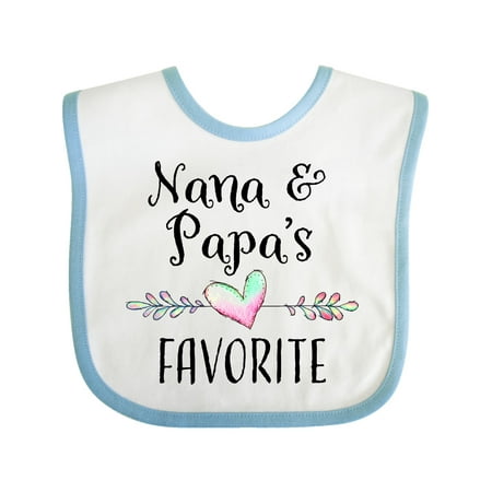 Inktastic Nana and Papa s Favorite- Heart Grandchild Gift Baby Boy or Baby Girl Bib
Inktastic Nana and Papa s Favorite- Heart Grandchild Gift Baby Boy or Baby Girl Bib