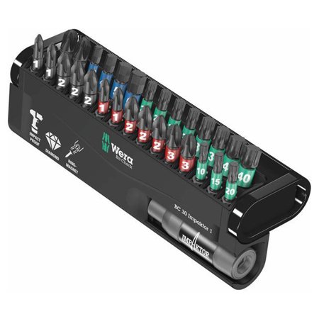 Wera 05 057690 001 30-Piece Impact Ready Screwdriver Bit Set w/ Storage Case
Wera 05 057690 001 30-Piece Impact Ready Screwdriver Bit Set w/ Storage Case