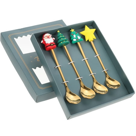 1 set of Decorative Coffee Spoons Christmas Designed Dessert Scoops Cartoon Spoon
1 set of Decorative Coffee Spoons Christmas Designed Dessert Scoops Cartoon Spoon