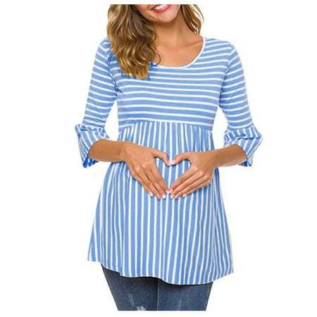 Black and Friday Deals 50% Off Clear! asdoklhq Maternity Clothes for Women Pregnant 3/4 Sleeve Pagoda Stripe Blouse Tops Pullover
Black and Friday Deals 50% Off Clear! asdoklhq Maternity Clothes for Women Pregnant 3/4 Sleeve Pagoda Stripe Blouse Tops Pullover