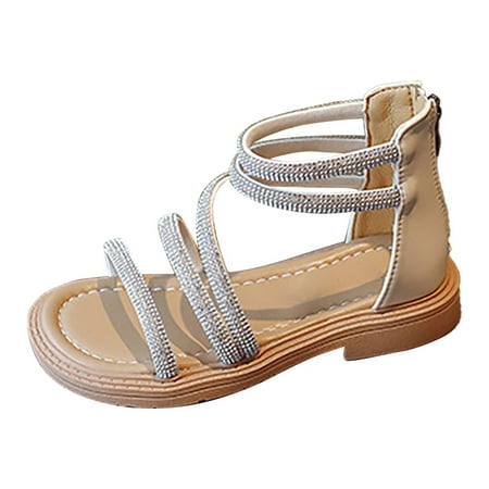 Tengma Toddler Girl Sandals Children S Girls Sandals Rubber Soft Bottom Rhinestone Shoes with Zipper Princess Shoes Roman Sandals Beach Shoes Sandals for Girls (Beige Size: 31)
Tengma Toddler Girl Sandals Children S Girls Sandals Rubber Soft Bottom Rhinestone Shoes with Zipper Princess Shoes Roman Sandals Beach Shoes Sandals for Girls (Beige Size: 31)