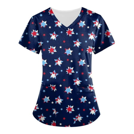 HIMIWAY Women s Fashion V-neck Short Sleeve Workwear With Pockets Printed Tops Summer Tops For Women
HIMIWAY Women s Fashion V-neck Short Sleeve Workwear With Pockets Printed Tops Summer Tops For Women