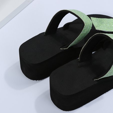 Aayomet Women s Slippers Ladies Fashion Colorful Rhinestone Wedge Heel Toe Casual Sandals And Slippers Green 8
Aayomet Women s Slippers Ladies Fashion Colorful Rhinestone Wedge Heel Toe Casual Sandals And Slippers Green 8
