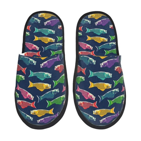 Sigee Colorful Carp Streamer 1 for Cozy Furry Slippers Super Soft Indoor and Outdoor Use Non-Slip Sole Slip On House Slippers-Medium
Sigee Colorful Carp Streamer 1 for Cozy Furry Slippers Super Soft Indoor and Outdoor Use Non-Slip Sole Slip On House Slippers-Medium