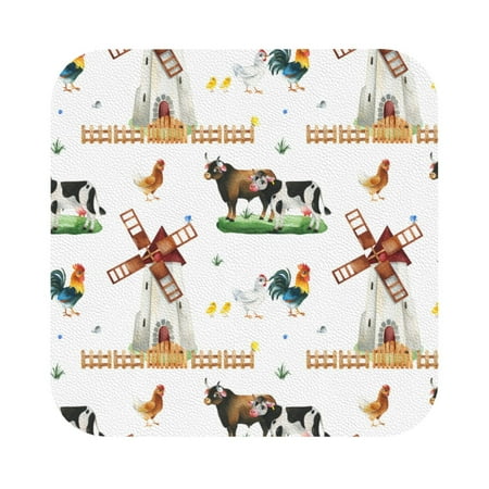 Lukts Cute Farm Leather Drinks Coasters Set of 6 Suitable or Drinks Furniture Protection and Easy Clean up
Lukts Cute Farm Leather Drinks Coasters Set of 6 Suitable or Drinks Furniture Protection and Easy Clean up