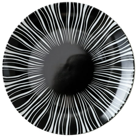 Bestonzon Household Food Dish Ceramic Nordic Ceramic Plate Pasta Plate Western Food Plate