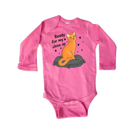 Inktastic Pretty Cat Ready For a Close Up Gift Baby Boy or Baby Girl Long Sleeve Bodysuit
Inktastic Pretty Cat Ready For a Close Up Gift Baby Boy or Baby Girl Long Sleeve Bodysuit