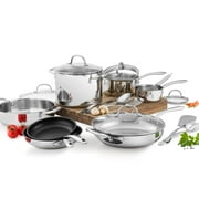 Wolfgang Puck Bistro Elite 14Piece Stainless Cookware Set Walmart