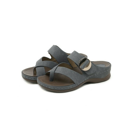 Zodanni Women Wedge Sandal Slip On Sandals Open Toe Slippers Fashion Slides Ladies Daily Breathable Summer Casual Shoes Gray 8.5
Zodanni Women Wedge Sandal Slip On Sandals Open Toe Slippers Fashion Slides Ladies Daily Breathable Summer Casual Shoes Gray 8.5