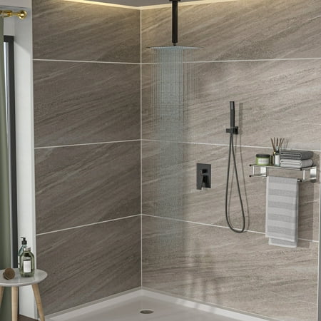 Ceiling Shower Set 16inch Square Shower Set Dual Shower Heads Oil Rubber Bronze
Ceiling Shower Set 16inch Square Shower Set Dual Shower Heads Oil Rubber Bronze