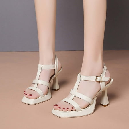 Pejock Summer Sandals Savings Clearance 2023! Women s Chunk Low Heel Pump Sandals Women s Casual Square-head Sandals Chunky Heel High Heel Solid Color Sandals
Pejock Summer Sandals Savings Clearance 2023! Women s Chunk Low Heel Pump Sandals Women s Casual Square-head Sandals Chunky Heel High Heel Solid Color Sandals