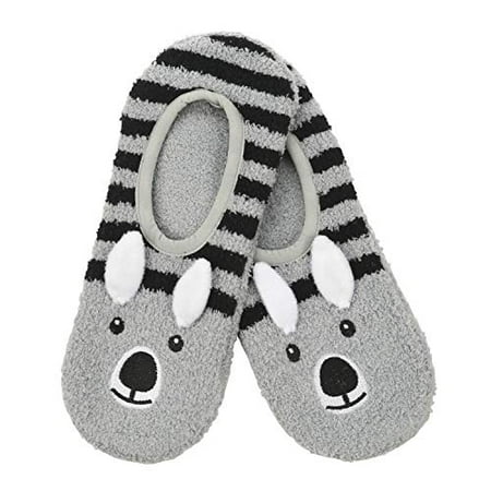 Snoozies Womens Mary Jane Fuzzy Animal Socks | Mouse