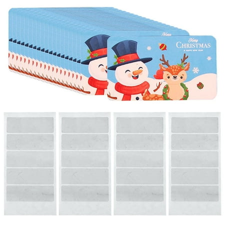 Aligament 20PCS Christmas DIY Christmas Scratch Card Handwritten Lucky Scratch Homemade Christmas Raffle Scratch Card
Aligament 20PCS Christmas DIY Christmas Scratch Card Handwritten Lucky Scratch Homemade Christmas Raffle Scratch Card