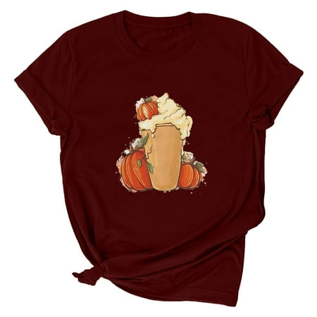 Womens Tops Corset Tops for Women Women s Trendy Summer Crew Neck Leisure Short Sleeve Thanksgiving Printed Tops White Long Sleeve Shirts for Women Valentine Shirts for Women Clearance Red L
Womens Tops Corset Tops for Women Women s Trendy Summer Crew Neck Leisure Short Sleeve Thanksgiving Printed Tops White Long Sleeve Shirts for Women Valentine Shirts for Women Clearance Red L