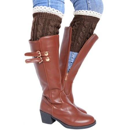 Yinguo Women Casual Autumn And Winter Half Solid Color Texture Knitted Multicolor Lace Decorative Socks
Yinguo Women Casual Autumn And Winter Half Solid Color Texture Knitted Multicolor Lace Decorative Socks