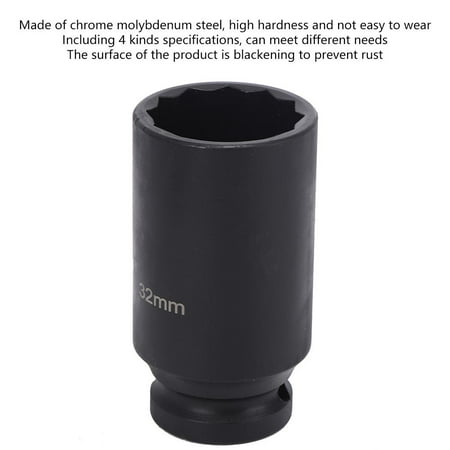 Ccdes Socket 4Pcs Impact Socket High Hardness Chrome Molybdenum Steel Double Hex 1/2in Drive Steel Impact Socket
Ccdes Socket 4Pcs Impact Socket High Hardness Chrome Molybdenum Steel Double Hex 1/2in Drive Steel Impact Socket