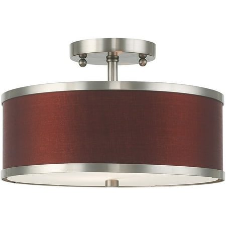 Flush Mounts 2 Light Fixtures With Brushed Nickel Finish Steel Material Medium 8 120 Watts
Flush Mounts 2 Light Fixtures With Brushed Nickel Finish Steel Material Medium 8 120 Watts