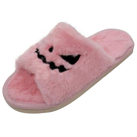 MIAHRB Halloween Pumpkin Slippers Cozy Open Toe Women Indoor Or Outdoor Fuzzy Slippers
MIAHRB Halloween Pumpkin Slippers Cozy Open Toe Women Indoor Or Outdoor Fuzzy Slippers