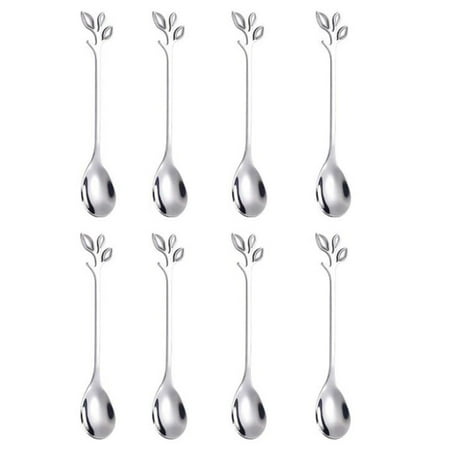 8PCS Stainless Steel Leaf Cake Fruit Spoon Set Tasting Dessert Spoon Kitchen Accessory Wedding Party
8PCS Stainless Steel Leaf Cake Fruit Spoon Set Tasting Dessert Spoon Kitchen Accessory Wedding Party