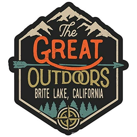 Brite Lake California The Great Outdoors Design 4-Inch Magnet