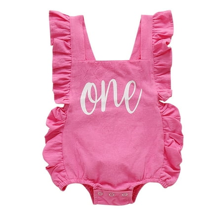 TheFound Infant Baby Girl 1st Birthday Outfits Ruffle Sleeveless Romper One Year Old Jumpsuit Bodysuit Clothes
TheFound Infant Baby Girl 1st Birthday Outfits Ruffle Sleeveless Romper One Year Old Jumpsuit Bodysuit Clothes