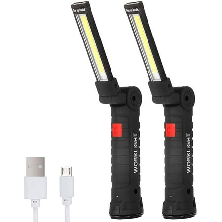 LED Work Light COB Rechargeable Work Lights with Magnetic Base 360 Degree Rotate and 5 Modes LED Flashlight Inspection Light for C
LED Work Light COB Rechargeable Work Lights with Magnetic Base 360 Degree Rotate and 5 Modes LED Flashlight Inspection Light for C