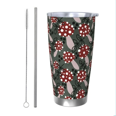 Zeuib Autumn Forest Mushrooms Printed 20oz Stainless Steel Insulated Car Cup Stainless Steel Thermal Cup Vacuum Insulated Leak-proof Travel Mug Cup-Straw Two-piece Set
Zeuib Autumn Forest Mushrooms Printed 20oz Stainless Steel Insulated Car Cup Stainless Steel Thermal Cup Vacuum Insulated Leak-proof Travel Mug Cup-Straw Two-piece Set