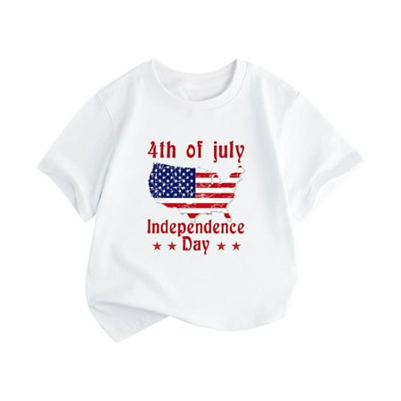 Summer Toddler T-Shirt Boys Girls Short Sleeve Independence Day Letter Printed Tops Child Clothing Streetwear Dailywear Outwear
Summer Toddler T-Shirt Boys Girls Short Sleeve Independence Day Letter Printed Tops Child Clothing Streetwear Dailywear Outwear