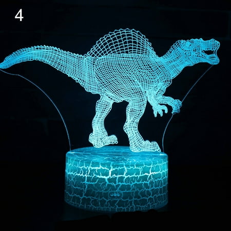 Welling 3D Dinosaur Illusion Night Light 7 Color LED Kid Bedroom Desk Table Light Gift
Welling 3D Dinosaur Illusion Night Light 7 Color LED Kid Bedroom Desk Table Light Gift