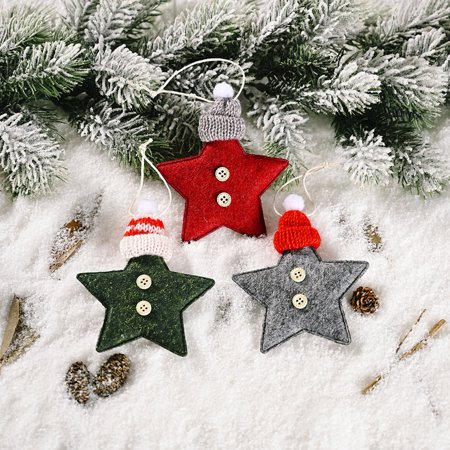 Knitted Hat Button Five-pointed Star Hanging Pendant Home Christmas Decoration Red Knitted Fabric Non-woven Fabric
Knitted Hat Button Five-pointed Star Hanging Pendant Home Christmas Decoration Red Knitted Fabric Non-woven Fabric