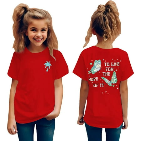 Girls Shirts Kids Little Graphic Retro 90S Letter Print Tee Round Neck Short Sleeve T Shirts Summer Cute Trendy Long Sleeve Tops 12-24 Months
Girls Shirts Kids Little Graphic Retro 90S Letter Print Tee Round Neck Short Sleeve T Shirts Summer Cute Trendy Long Sleeve Tops 12-24 Months