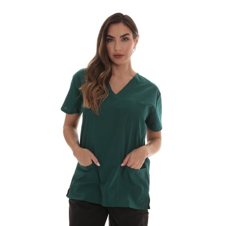 Just Love Solid Scrub Top for Women with Pockets and V-Neck - Comfortable and Professional Medical Uniform (Dark Green Small)
Just Love Solid Scrub Top for Women with Pockets and V-Neck - Comfortable and Professional Medical Uniform (Dark Green Small)