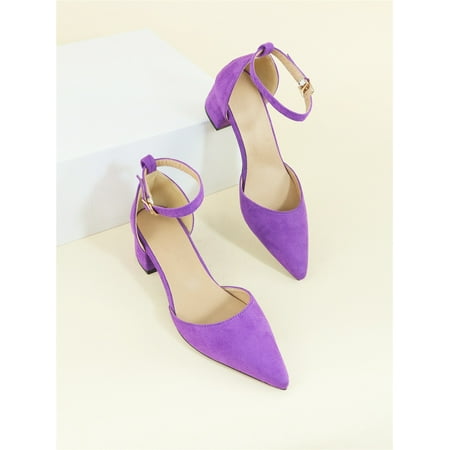 Minimalist Point Toe Chunky Heeled Ankle Strap Faux Suede Pumps Women‘s Footwear
Minimalist Point Toe Chunky Heeled Ankle Strap Faux Suede Pumps Women‘s Footwear