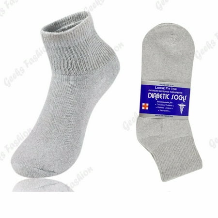 Mens Women Diabetic Health Quarter/Ankle Circulatory Cotton Socks 10-13 12 Pairs Gray
Mens Women Diabetic Health Quarter/Ankle Circulatory Cotton Socks 10-13 12 Pairs Gray