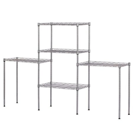 5 Tier Wire Shelving Rack Shelving Units Kitchen Balcony Living Room Steel shelf Rack Storage 23 x 14 x 72inch Silver
5 Tier Wire Shelving Rack Shelving Units Kitchen Balcony Living Room Steel shelf Rack Storage 23 x 14 x 72inch Silver