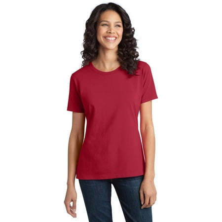 Port Company LPC150 Ladies Soft Cotton T-Shirt - Red - X-Small
