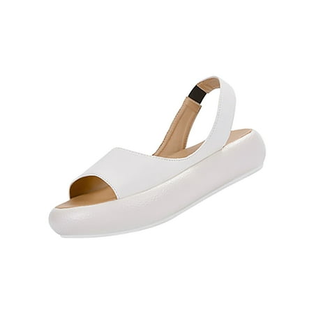 iOPQO Women s sandals Women Summer Solid Leather Open Toes Casual Elastic Band Sandals Shoes Ladies Flat Solid Color Sandals White 39
iOPQO Women s sandals Women Summer Solid Leather Open Toes Casual Elastic Band Sandals Shoes Ladies Flat Solid Color Sandals White 39