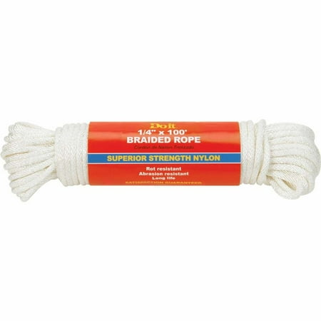 Do it Best 1-4 In. x 100 Ft. White Braided Nylon Packaged Rope 707066 707066 707066
Do it Best 1-4 In. x 100 Ft. White Braided Nylon Packaged Rope 707066 707066 707066