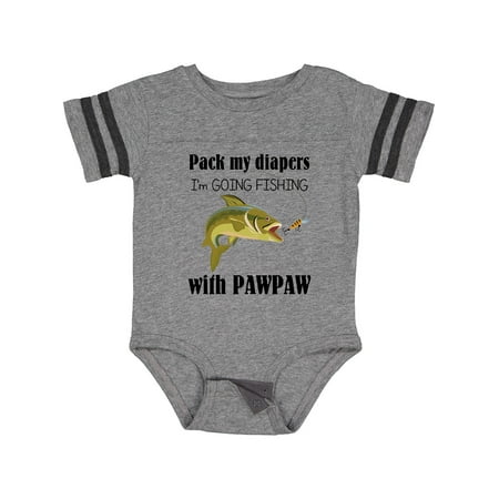 Inktastic Pack My Diapers I m Going Fishing with Pawpaw Gift Baby Boy or Baby Girl Bodysuit
Inktastic Pack My Diapers I m Going Fishing with Pawpaw Gift Baby Boy or Baby Girl Bodysuit