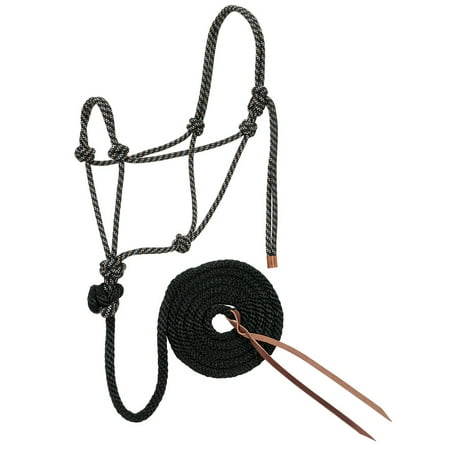 Weaver Leather 35-7800 diamond braid rope halter w/10ft lead Black/Tan/White N/A
Weaver Leather 35-7800 diamond braid rope halter w/10ft lead Black/Tan/White N/A