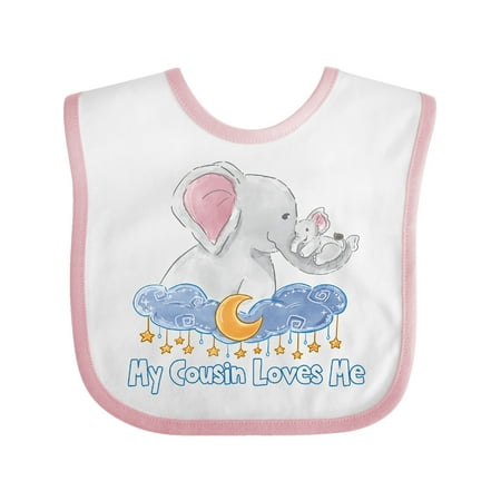 Inktastic My Cousin Loves Me Cute Elephants Clouds Moon and Stars Gift Baby Boy or Baby Girl Bib
Inktastic My Cousin Loves Me Cute Elephants Clouds Moon and Stars Gift Baby Boy or Baby Girl Bib