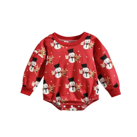 Sunisery Kids Baby Girls Boys Christmas Romper Elk Snowman Santa Print Long Sleeve Jumpsuit Autumn Clothes
Sunisery Kids Baby Girls Boys Christmas Romper Elk Snowman Santa Print Long Sleeve Jumpsuit Autumn Clothes
