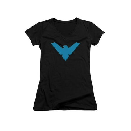 Batman DC Comics Nightwing Symbol Juniors V-Neck T-Shirt Tee